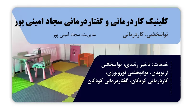 کلینیک کاردرمانی و گفتاردرمانی سجاد امینی پور شیراز